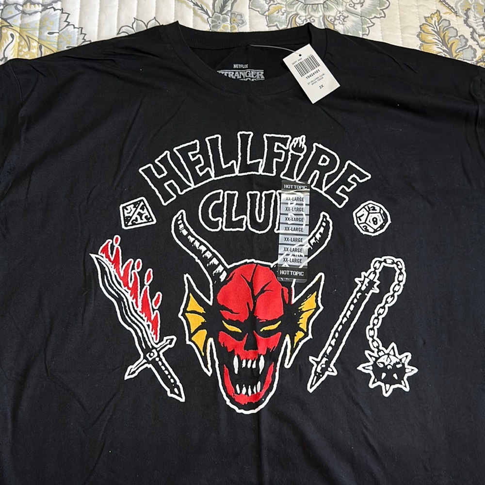 NWT Stranger Things Hellfire Club T-shirt